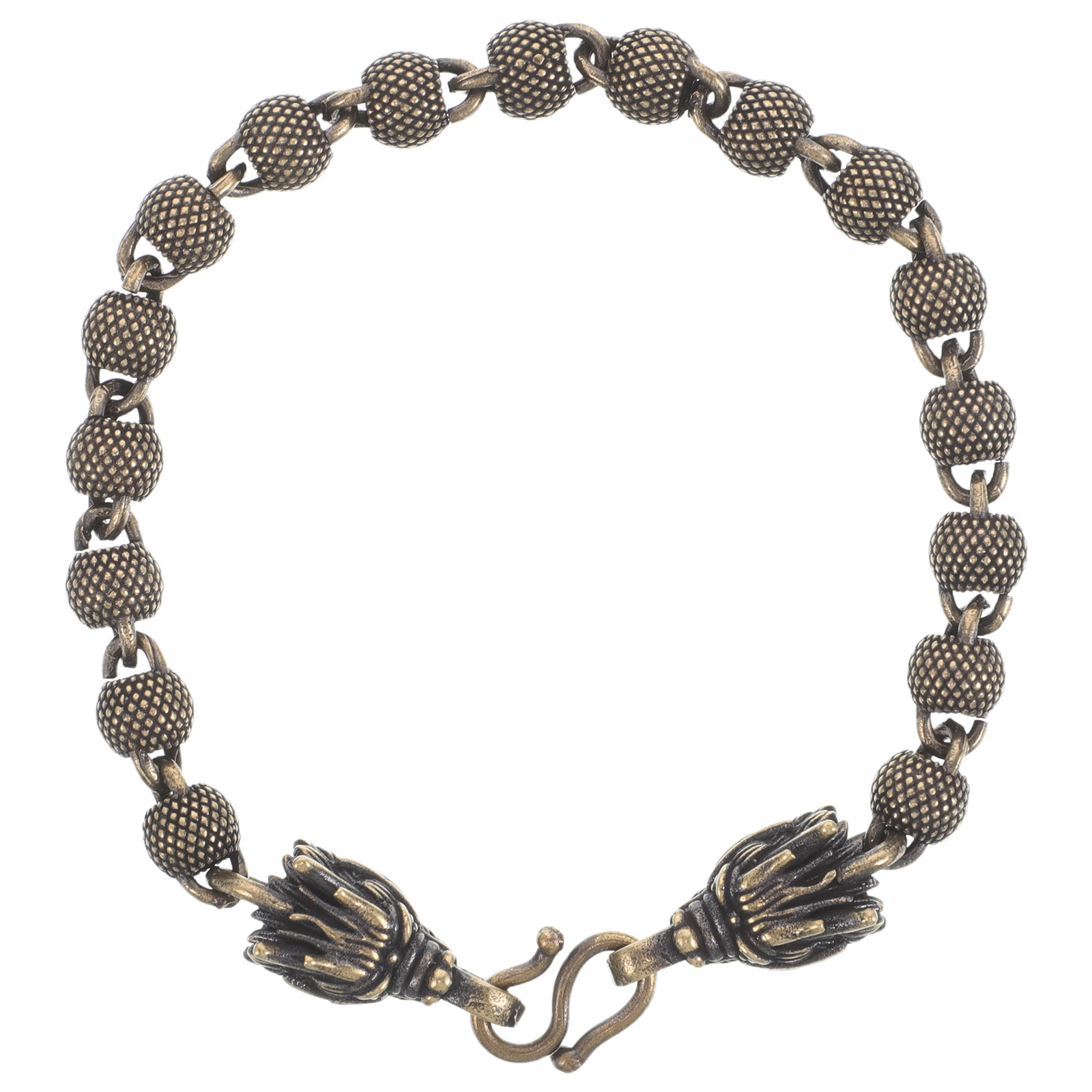 Men'S Formal Wear Jewelry - Bracciale Vintage con Drago, Perline in