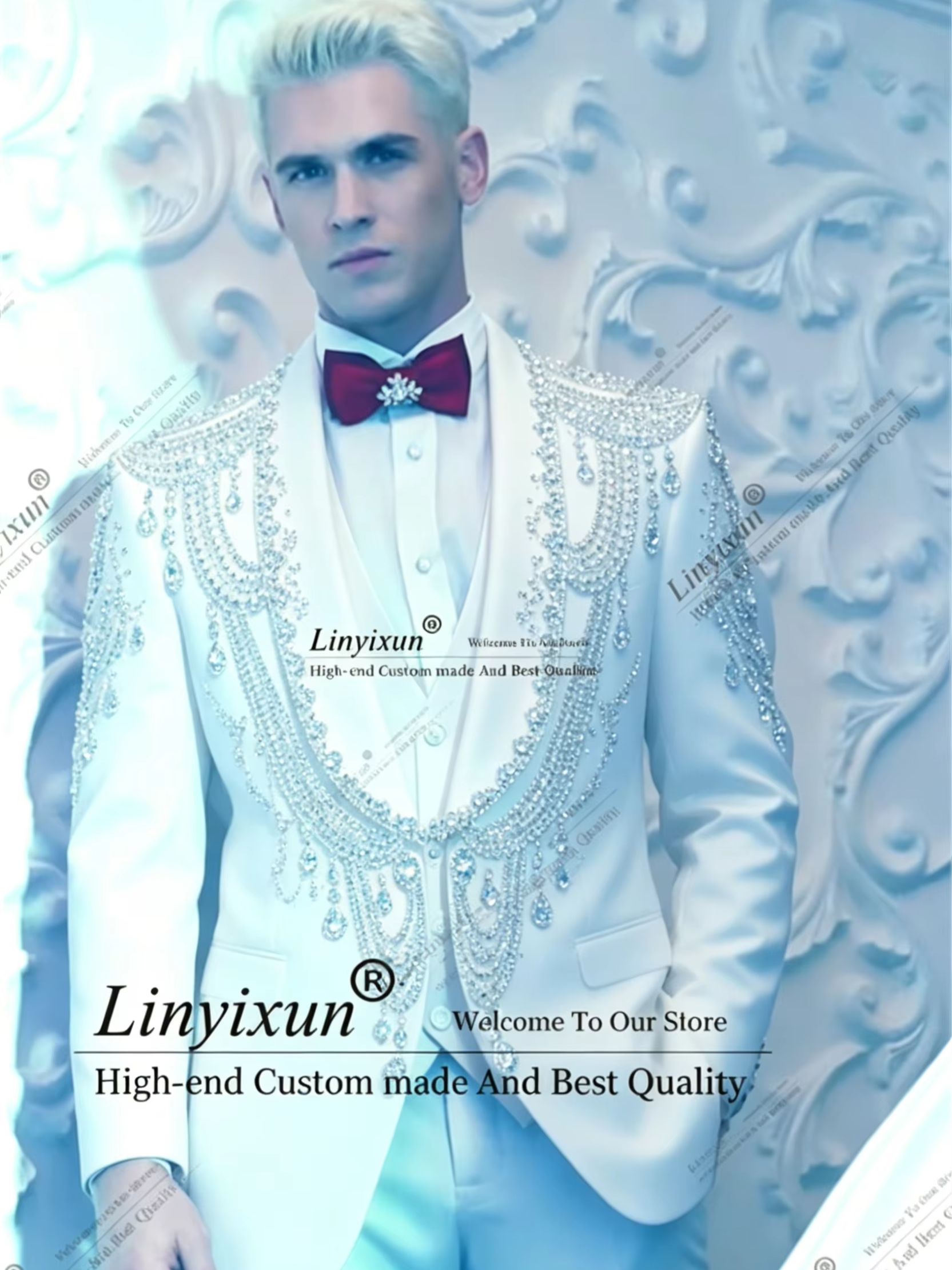 Men'S Formal Wear Jewelry - Eleganti abiti da smoking con gioielli