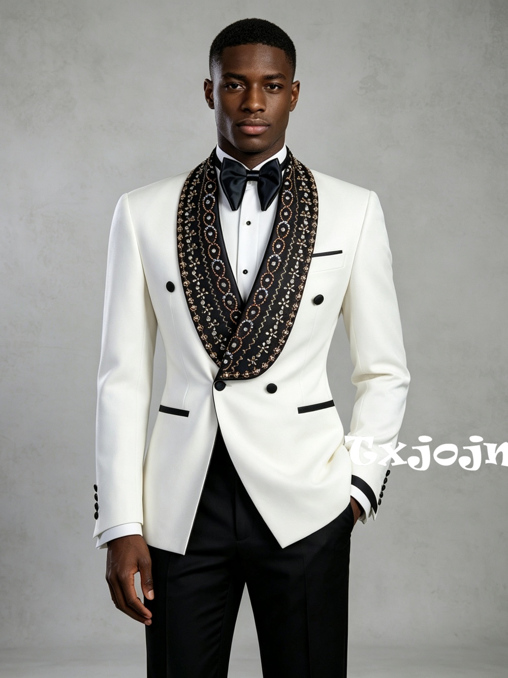 Formal Wear For Men In Wedding - Completo da Uomo Doppiopetto con Perline