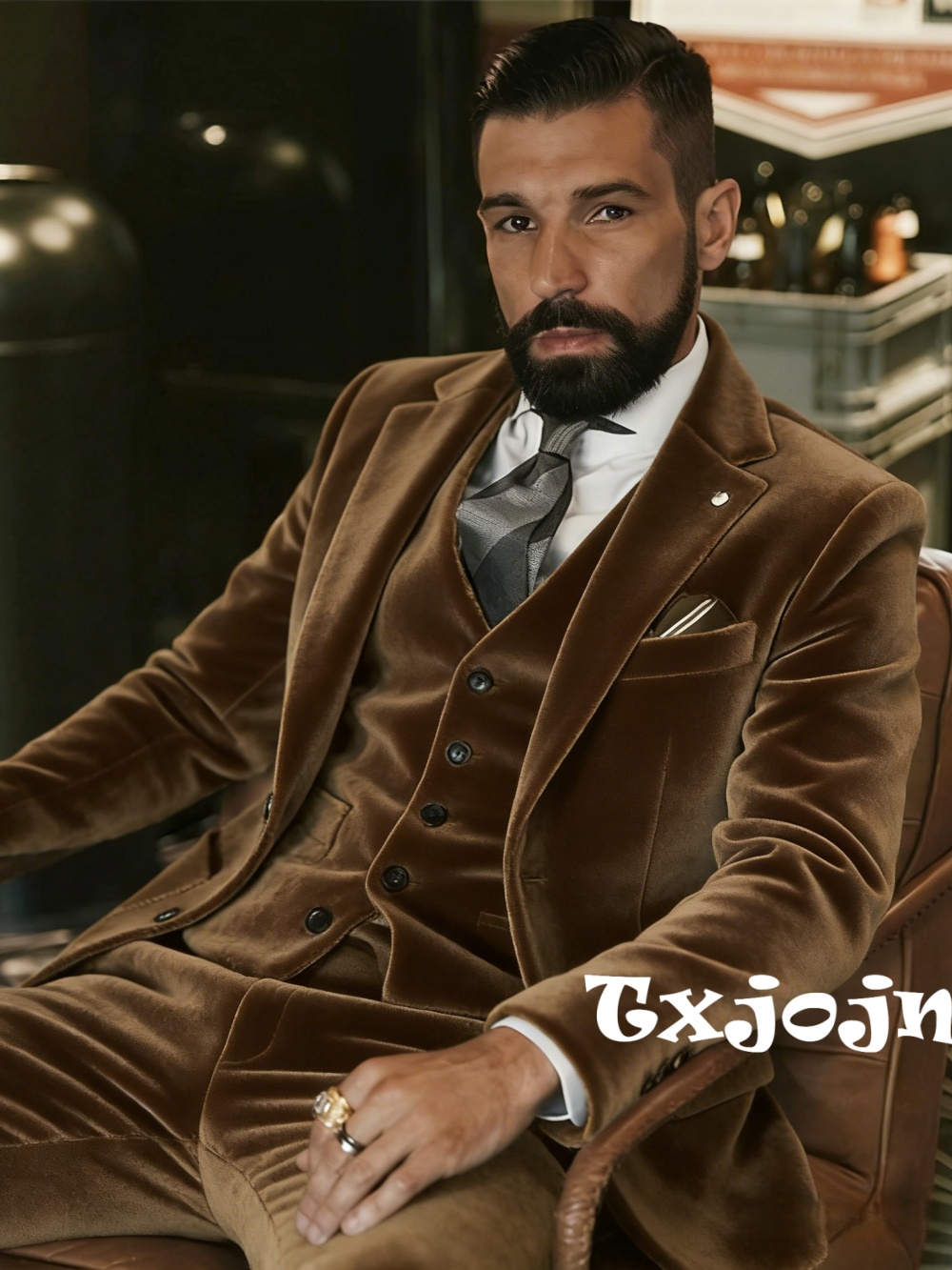 Formal Wear For Men In Wedding - Completo da Uomo in Velluto 3