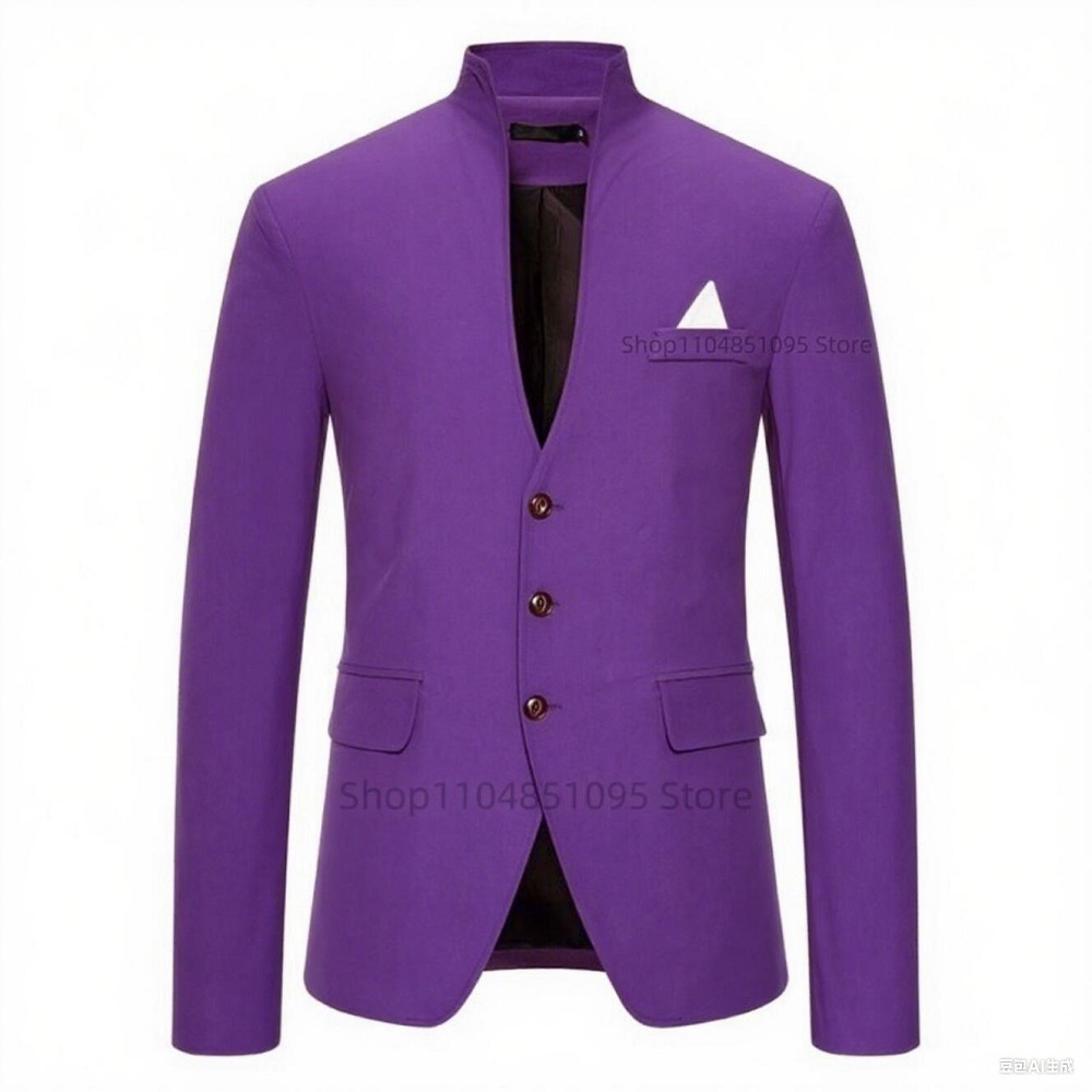 Blazer da Uomo Tinta Unita, Gi - Formal Men Party Wear Jacket recensione e prezzo