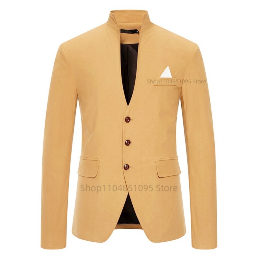 Blazer da Uomo Tinta Unita, Gi - Formal Men Party Wear Jacket recensione e prezzo