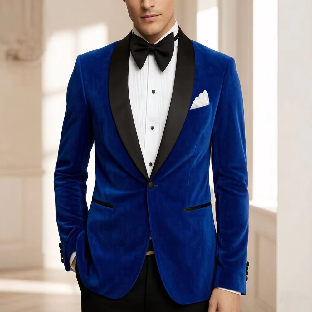 Abito da uomo in velluto slim  - Formal Men Party Wear Jacket recensione e prezzo
