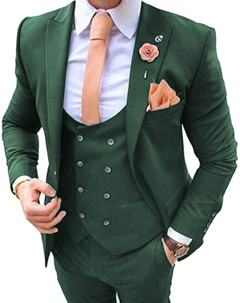 Completo da Uomo Blu Navy 3 Pe - Formal Men Party Wear Jacket recensione e prezzo