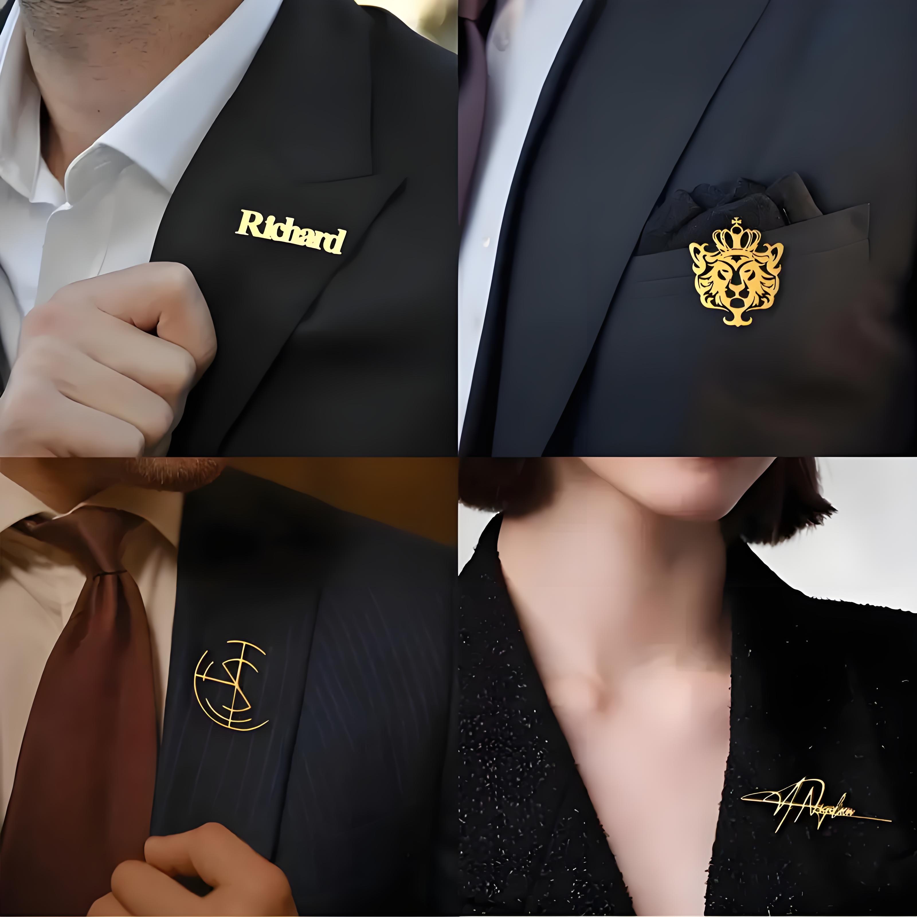 Set di spille da uomo con logo - Men'S Formal Wear Jewelry recensione e prezzo